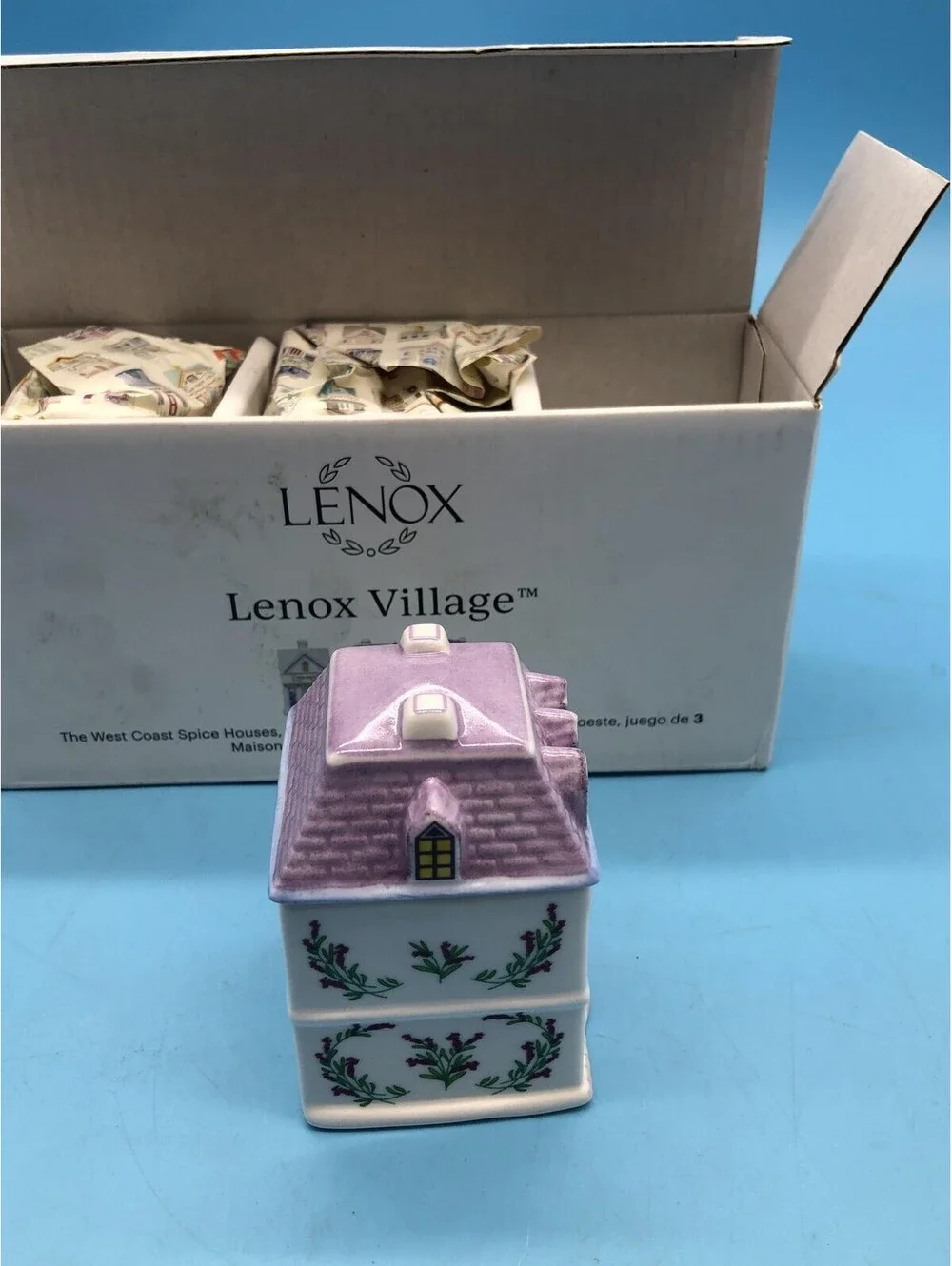 Lenox Village West Coast Spice Houses Set Of 3 Ceramic Spice Jars Multicolor
